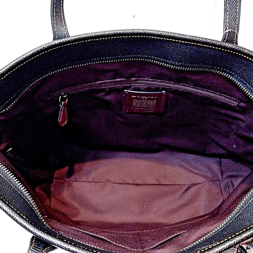 COACH Tattoo Embroidered City Zip Tote F35865 - Picture 6 of 8